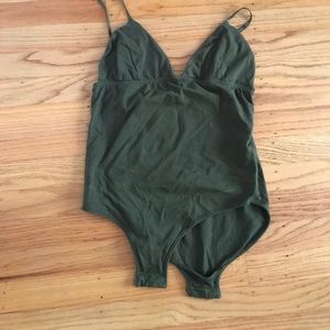 Green body suit